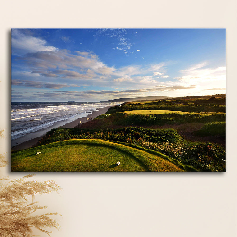 Cabot Links Golf Courses At Inverness, Nova Scotia, Canada, Golf Art Print,Gifts Golf Lover