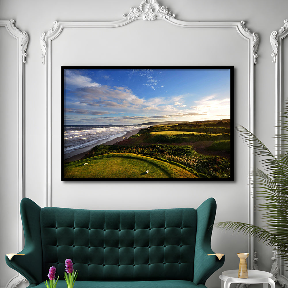 Cabot Links Golf Courses At Inverness, Nova Scotia, Canada, Framed Art Print Wall Decor, Picture Framed