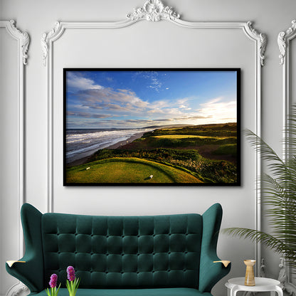 Cabot Links Golf Courses At Inverness, Nova Scotia, Canada, Framed Art Print Wall Decor, Picture Framed