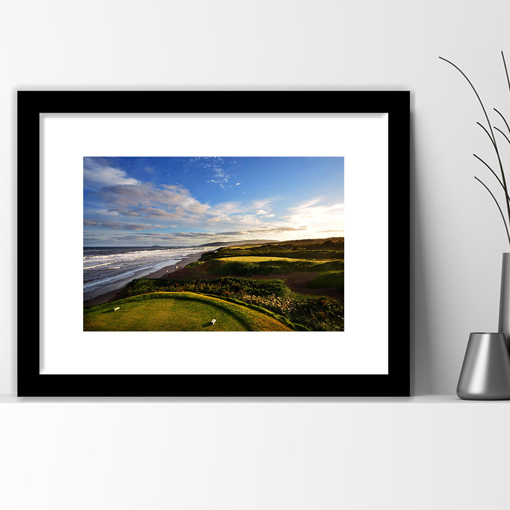 Cabot Links Golf Courses At Inverness, Nova Scotia, Canada, Goft Art Print, Framed Art Print White Border Wall Decor