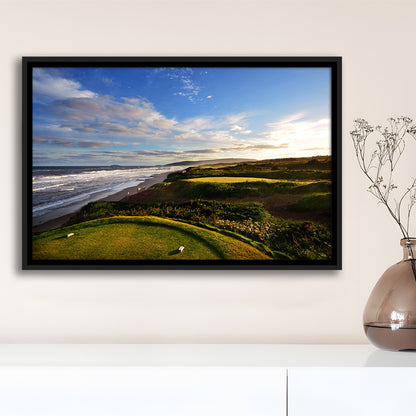Cabot Links Golf Courses At Inverness, Nova Scotia, Canada, Floating Framed Canvas Print Wall Art