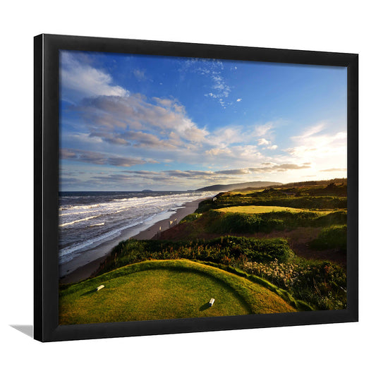 Cabot Links Golf Courses At Inverness, Nova Scotia, Canada, Framed Art Print Wall Decor, Picture Framed