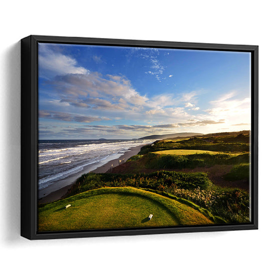Cabot Links Golf Courses At Inverness, Nova Scotia, Canada, Floating Framed Canvas Print Wall Art