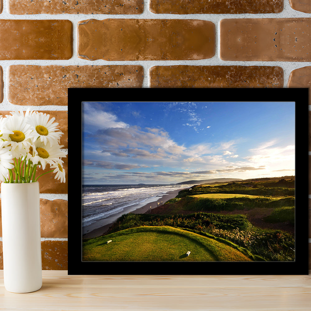 Cabot Links Golf Courses At Inverness, Nova Scotia, Canada, Framed Art Print Wall Decor, Picture Framed