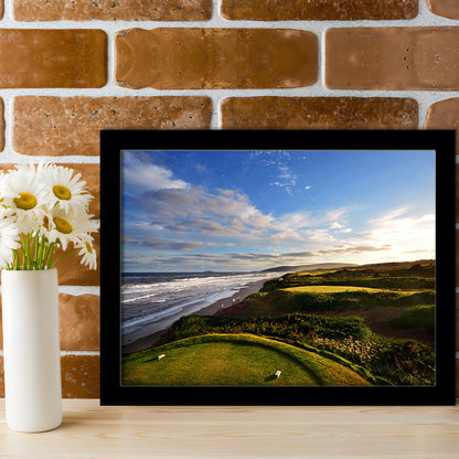 Cabot Links Golf Courses At Inverness, Nova Scotia, Canada, Framed Art Print Wall Decor, Picture Framed