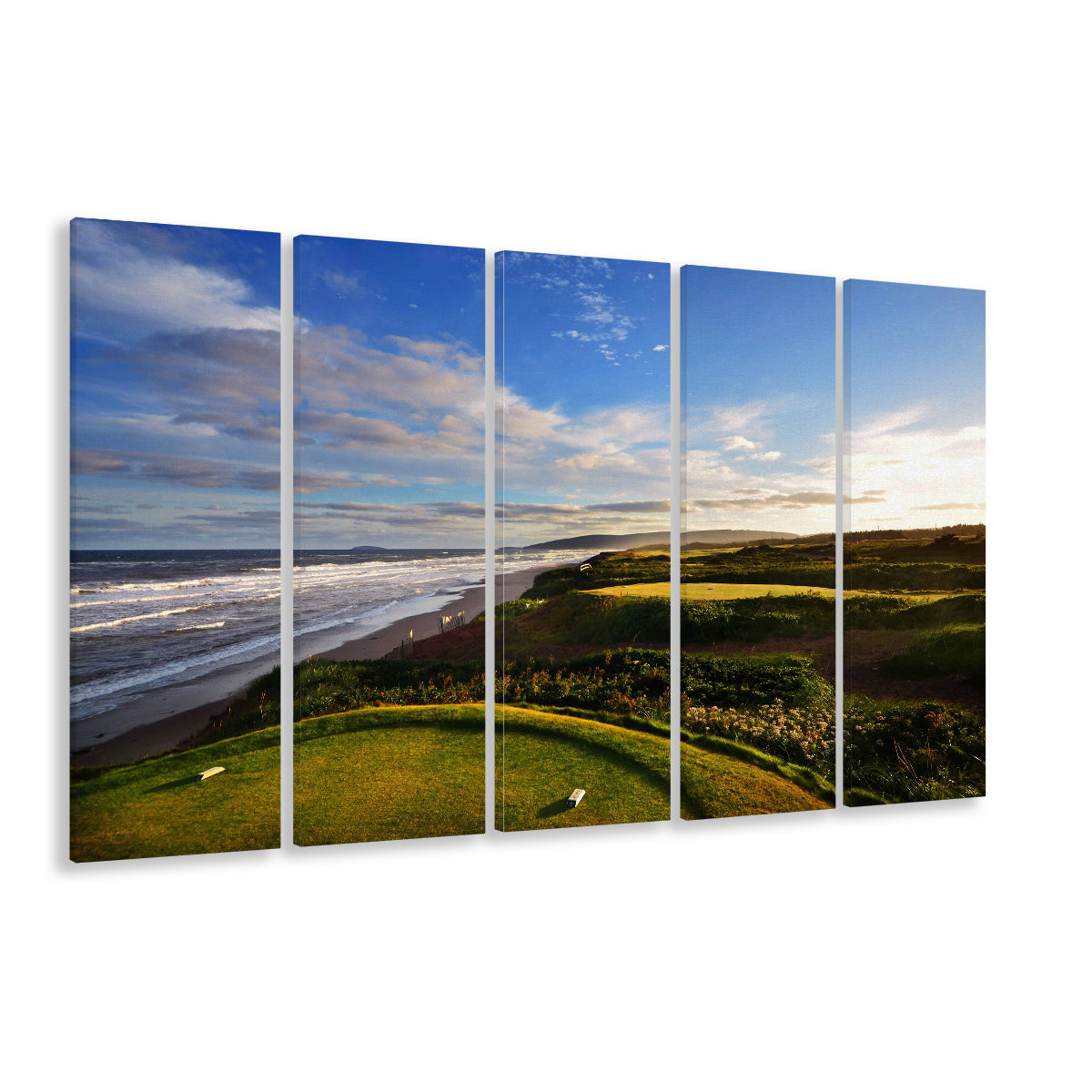 Cabot Links Golf Courses At Inverness, Nova Scotia, Canada, Golf Art Print, Extra Large Canvas Print Wall Art
