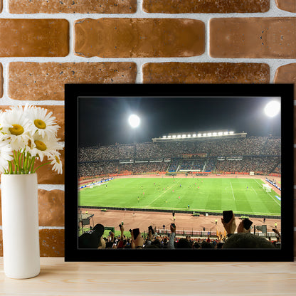 Cairo International Stadium, Stadium Canvas, Sport Art, Gift for him, Framed Art Print Wall Decor, Picture Framed