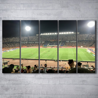 Cairo International Stadium, Stadium Canvas, Sport Art, 5 Panel B, Extra Large Canvas, Canvas Print Wall Art