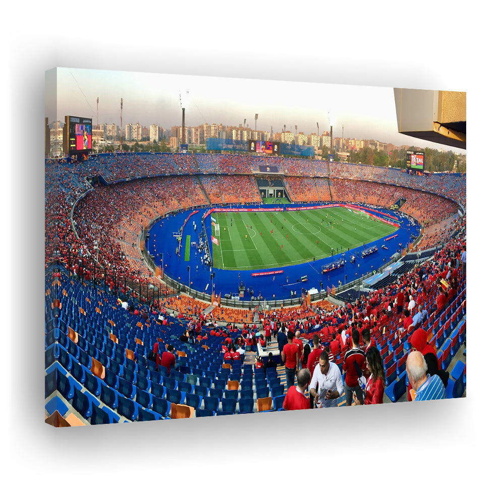 Cairo Stadium, Stadium Canvas, Sport Art, Gift for him, Man Cave Decor, Art Print, Canvas Print Wall Art