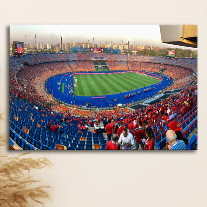 Cairo Stadium, Stadium Canvas, Sport Art, Gift for him, Man Cave Decor, Art Print, Canvas Print Wall Art