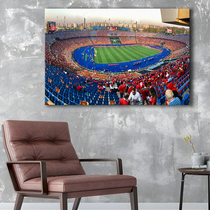 Cairo Stadium, Stadium Canvas, Sport Art, Gift for him, Man Cave Decor, Art Print, Canvas Print Wall Art