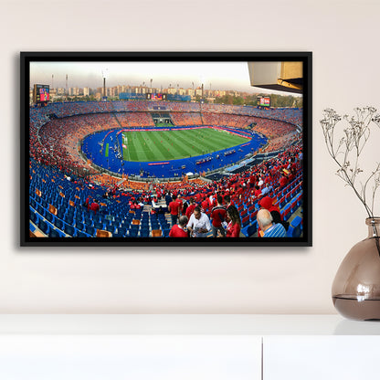 Cairo Stadium, Stadium Canvas, Sport Art, Framed Canvas Print Wall Art, Floating Frame
