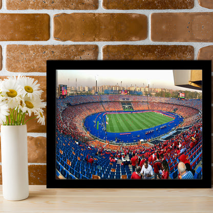 Cairo Stadium, Stadium Canvas, Sport Art, Gift for him, Framed Art Print Wall Decor, Picture Framed