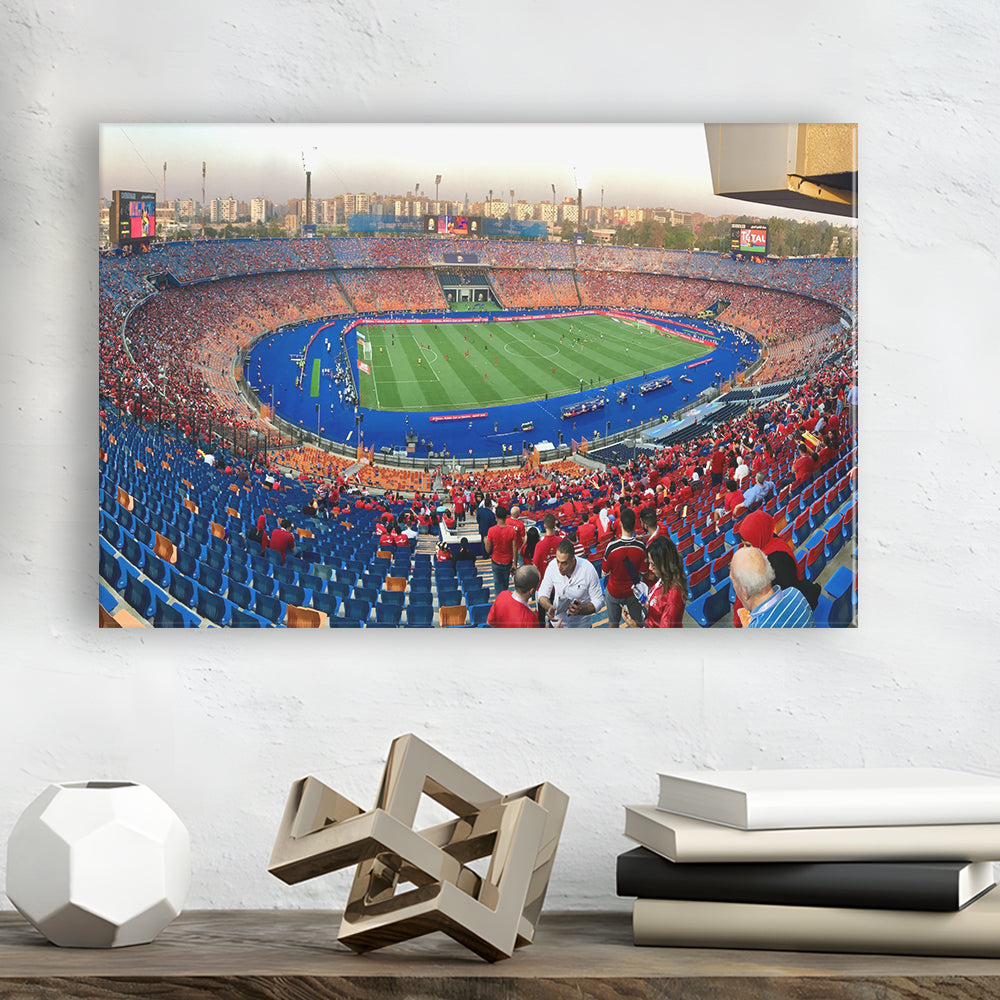Cairo Stadium, Stadium Canvas, Sport Art, Gift for him, Man Cave Decor, Art Print, Canvas Print Wall Art