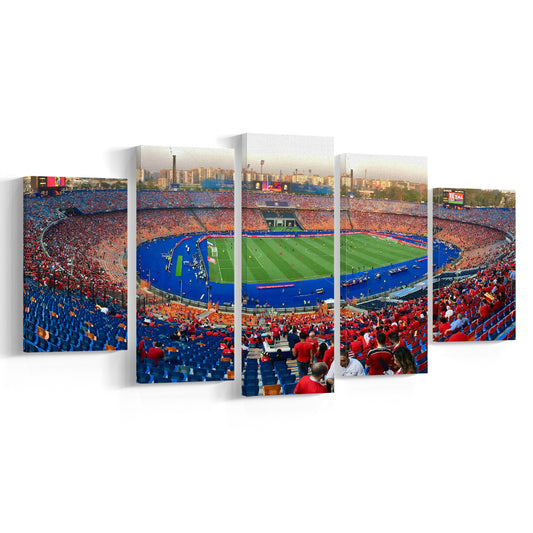 Cairo Stadium, Stadium Canvas, Sport Art, Gift for him, 5 Panel, Large Canvas, Canvas Print Wall Art