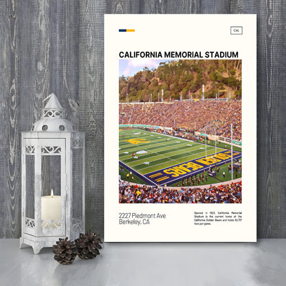 California Memorial Stadium Print, California Golden Bears Stadium Canvas Art, Fan Gifts, Sport Art, Canvas Print Wall Art