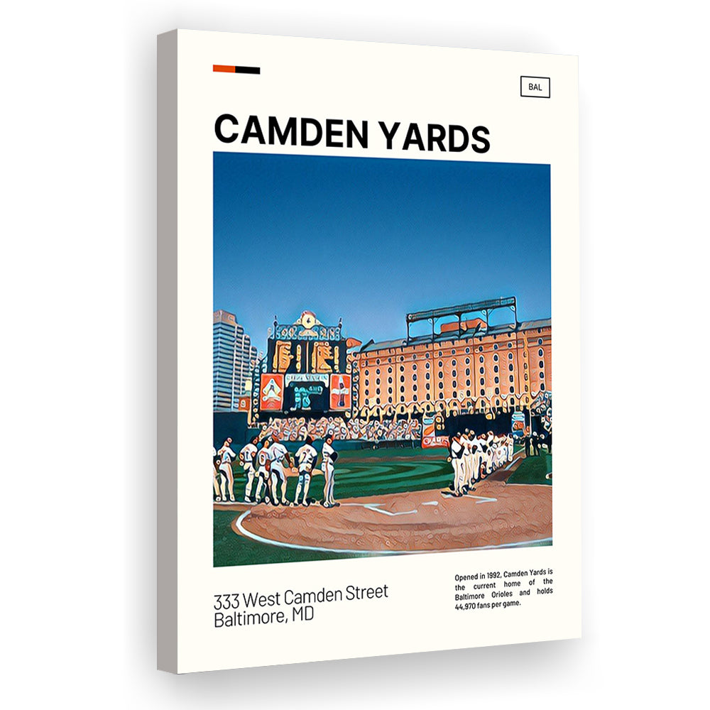 Camden Yards Print, Baltimore Orioles Stadium Canvas Art, Fan Gifts, Sport Art, Canvas Print Wall Art