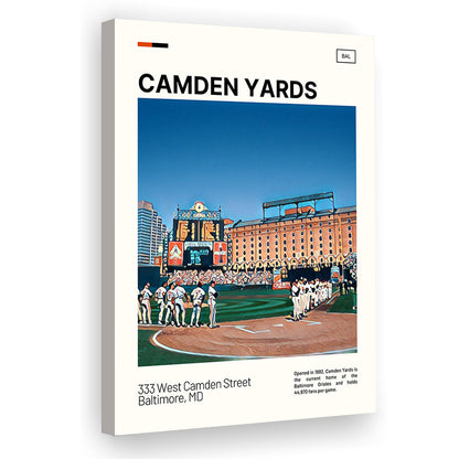 Camden Yards Print, Baltimore Orioles Stadium Canvas Art, Fan Gifts, Sport Art, Canvas Print Wall Art