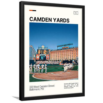 Camden Yards Print, Baltimore Orioles Stadium Art, Gifts for him, Sport Art, Framed Art Print Wall Decor