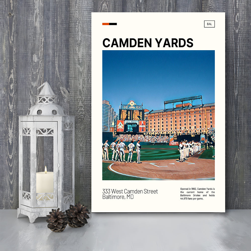 Camden Yards Print, Baltimore Orioles Stadium Canvas Art, Fan Gifts, Sport Art, Canvas Print Wall Art