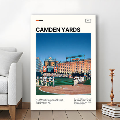 Camden Yards Print, Baltimore Orioles Stadium Canvas Art, Fan Gifts, Sport Art, Canvas Print Wall Art
