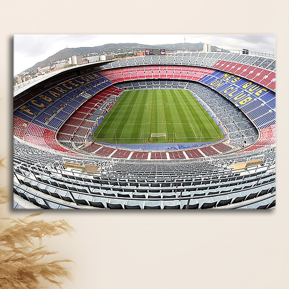 Camp Nou Football Stadium, Stadium Canvas, Sport Art, Gift for him, Man Cave Decor, Art Print, Canvas Print Wall Art