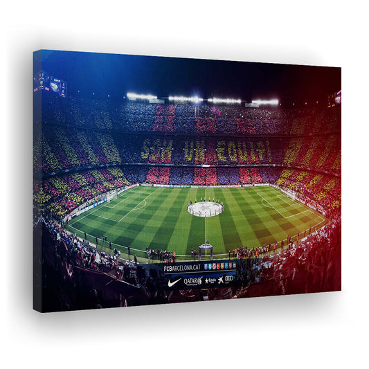 Camp Nou Spain Stadium, Stadium Canvas, Sport Art, Gift for him, Man Cave Decor, Art Print, Canvas Print Wall Art