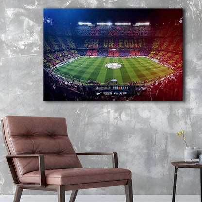 Camp Nou Spain Stadium, Stadium Canvas, Sport Art, Gift for him, Man Cave Decor, Art Print, Canvas Print Wall Art