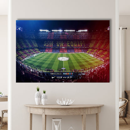 Camp Nou Spain Stadium, Stadium Canvas, Sport Art, Gift for him, Man Cave Decor, Art Print, Canvas Print Wall Art