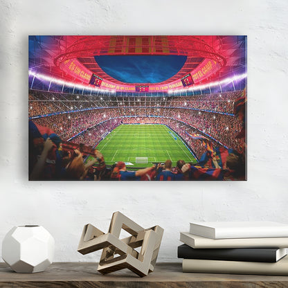 Camp Nou Stadium Football, Stadium Canvas, Sport Art, Gift for him, Man Cave Decor, Art Print, Canvas Print Wall Art