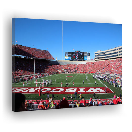 Camp Randall Stadium in opening, Stadium Canvas, Sport Art, Gift for him, Man Cave Decor, Art Print, Canvas Print Wall Art