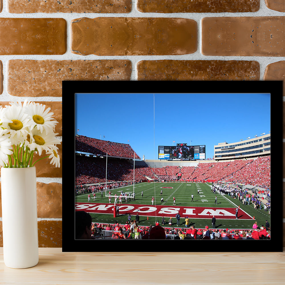 Camp Randall Stadium in opening, Stadium Canvas, Sport Art, Gift for him, Framed Art Print Wall Decor, Picture Framed