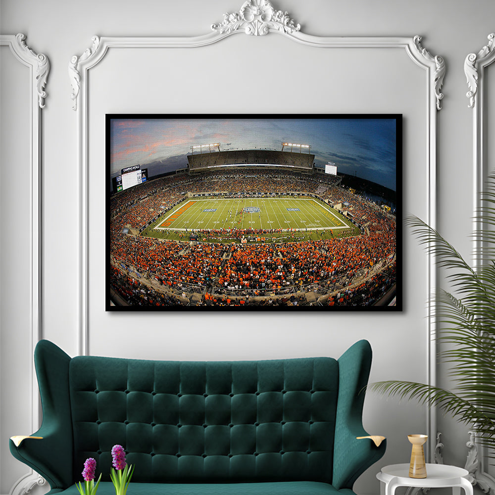 Camping World Bowl, Stadium Canvas, Sport Art, Gift for him, Framed Art Print Wall Decor, Picture Framed