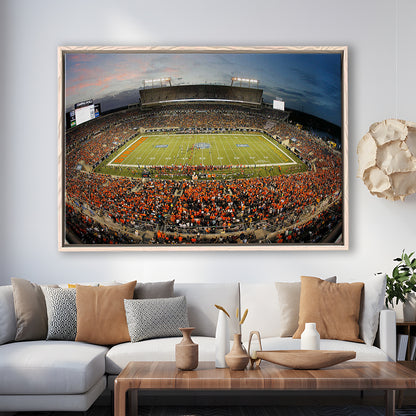 Camping World Bowl, Stadium Canvas, Sport Art, Framed Canvas Print Wall Art, Floating Frame