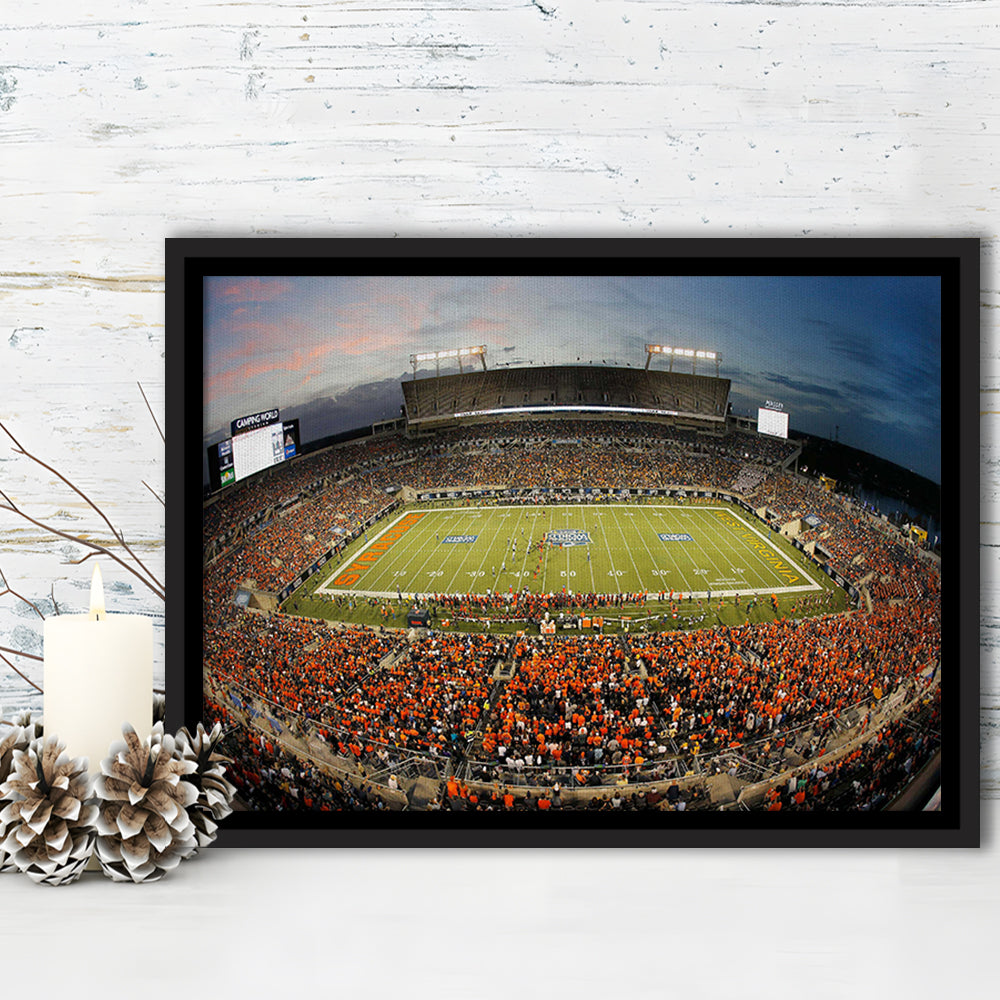 Camping World Bowl, Stadium Canvas, Sport Art, Framed Canvas Print Wall Art, Floating Frame