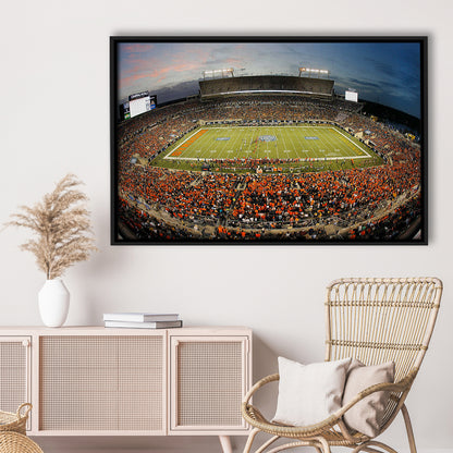 Camping World Bowl, Stadium Canvas, Sport Art, Framed Canvas Print Wall Art, Floating Frame