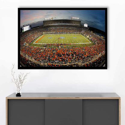 Camping World Bowl, Stadium Canvas, Sport Art, Gift for him, Framed Art Print Wall Decor, Picture Framed