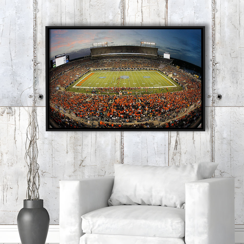 Camping World Bowl, Stadium Canvas, Sport Art, Framed Canvas Print Wall Art, Floating Frame