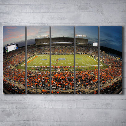 Camping World Bowl, Stadium Canvas, Sport Art, 5 Panel B, Extra Large Canvas, Canvas Print Wall Art