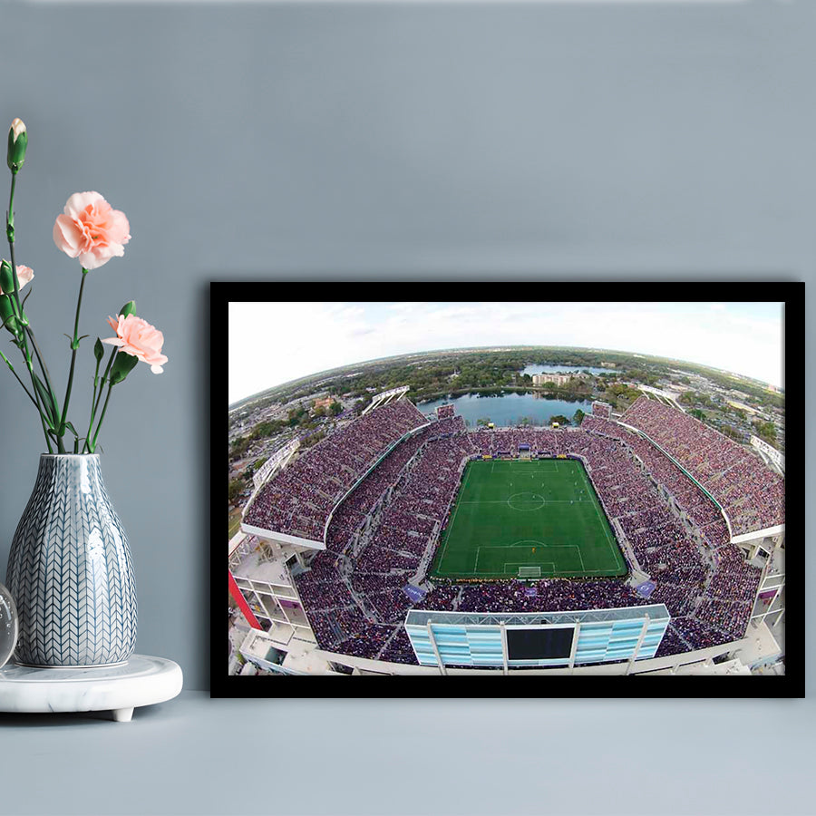 Camping World Stadium City of Orlando, Stadium Canvas, Sport Art, Gift for him, Framed Art Print Wall Decor, Picture Framed