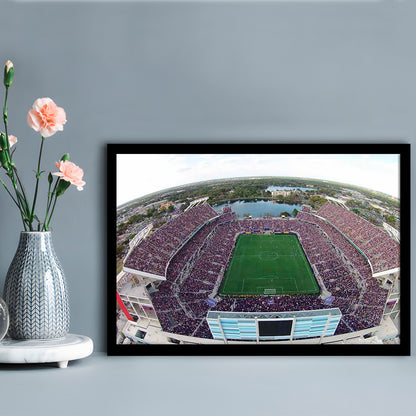 Camping World Stadium City of Orlando, Stadium Canvas, Sport Art, Gift for him, Framed Art Print Wall Decor, Picture Framed