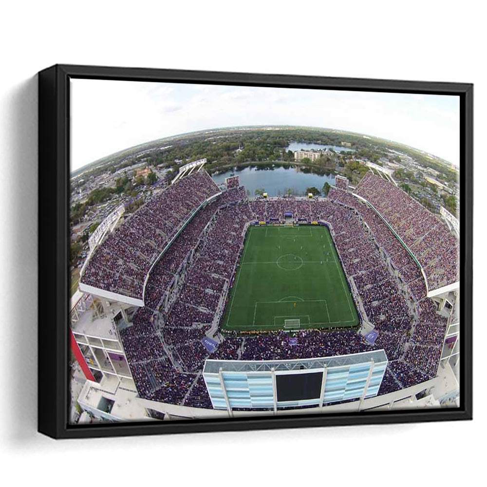 Camping World Stadium City of Orlando, Stadium Canvas, Sport Art, Framed Canvas Print Wall Art, Floating Frame