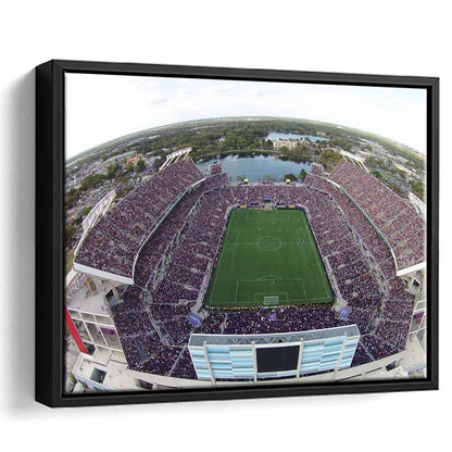 Camping World Stadium City of Orlando, Stadium Canvas, Sport Art, Framed Canvas Print Wall Art, Floating Frame
