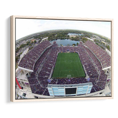 Camping World Stadium City of Orlando, Stadium Canvas, Sport Art, Framed Canvas Print Wall Art, Floating Frame