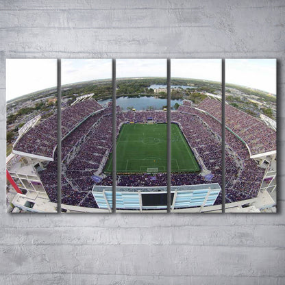 Camping World Stadium City of Orlando, Stadium Canvas, Sport Art, 5 Panel B, Extra Large Canvas, Canvas Print Wall Art