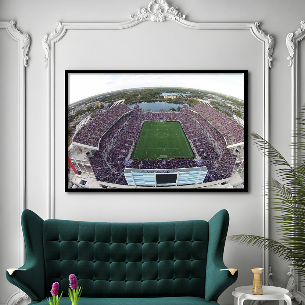 Camping World Stadium City of Orlando, Stadium Canvas, Sport Art, Gift for him, Framed Art Print Wall Decor, Picture Framed