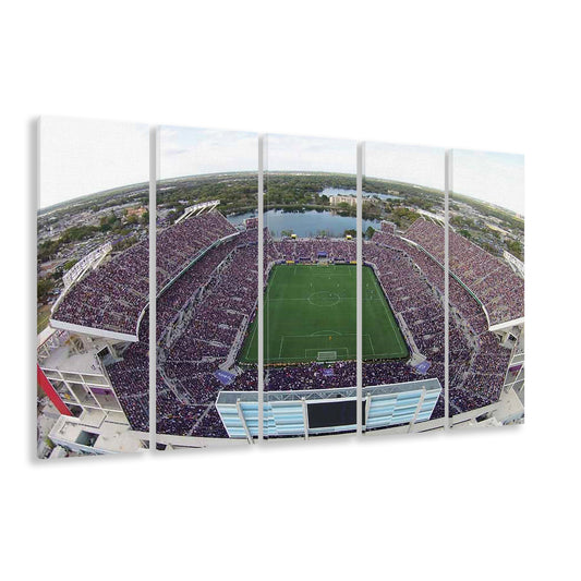 Camping World Stadium City of Orlando, Stadium Canvas, Sport Art, 5 Panel B, Extra Large Canvas, Canvas Print Wall Art