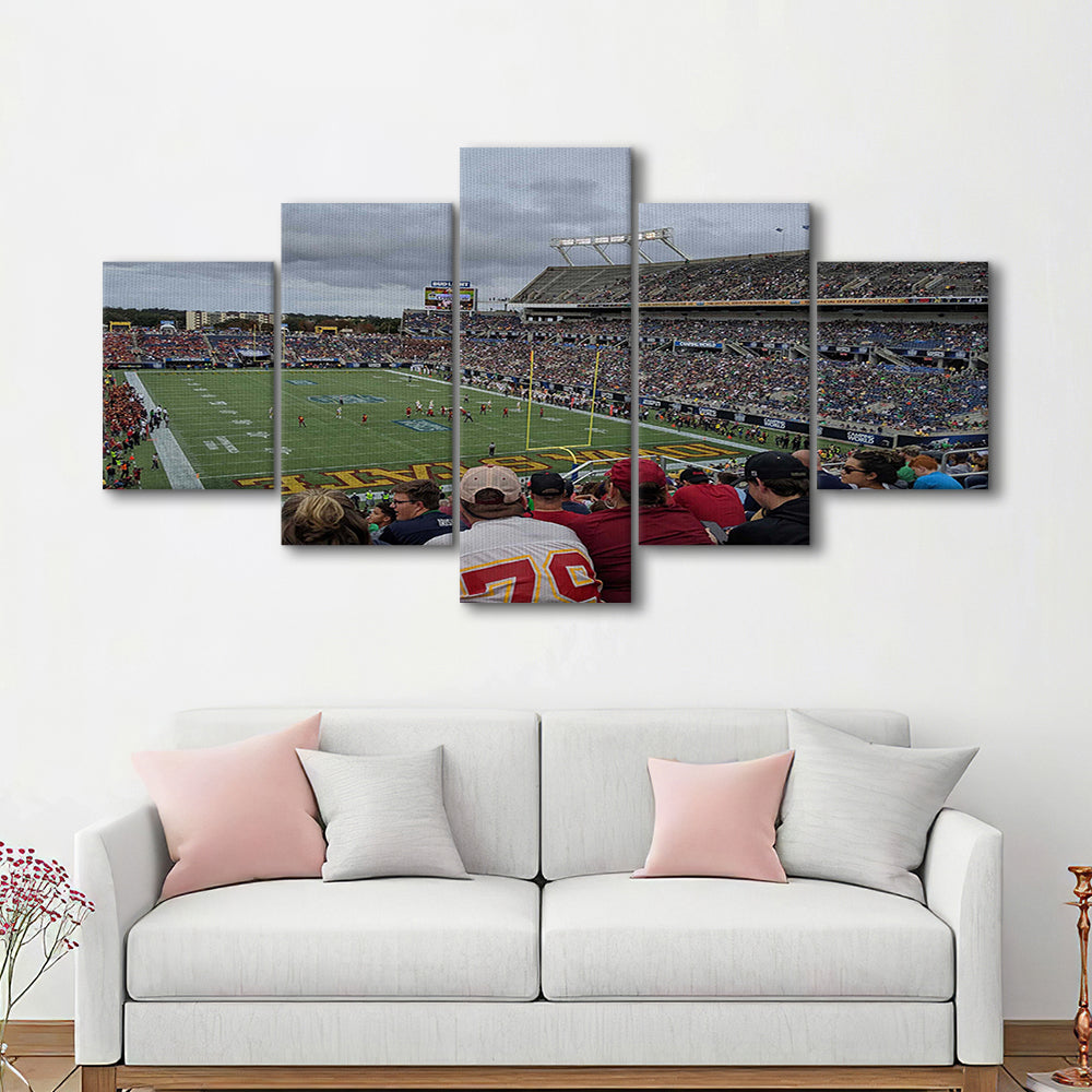 Camping World Stadium, Stadium Canvas, Sport Art, Gift for him, 5 Panel, Large Canvas, Canvas Print Wall Art