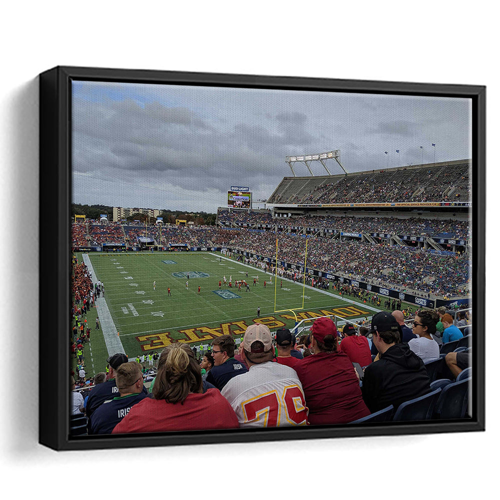 Camping World Stadium, Stadium Canvas, Sport Art, Framed Canvas Print Wall Art, Floating Frame