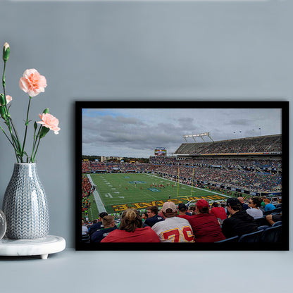 Camping World Stadium, Stadium Canvas, Sport Art, Gift for him, Framed Art Print Wall Decor, Picture Framed